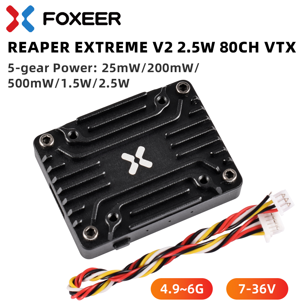 Foxeer 5.8G Reaper Extreme V2  - Foxeer Reaper Extreme 2.5W Vtx recension och pris